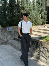 Deli ヘンリーネック半袖Tシャツ