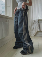 Tern line denim parachute pants