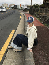 ストニックピグメント クロップド フードジップアップ(6c)