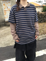 Awesome ストライプ長袖Tシャツ