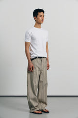 Cool curve half t-shirts(White)