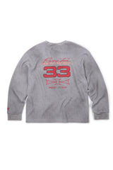 RACING PHENOMENON WAFFLE L/S TEE (GRAY)