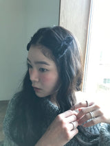 Bunny Faux Fur Snap Hair Clip (3color)