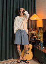 Argyle Stripe Shorts 3COLOR
