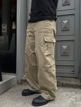 Lone dying wide cargo pants