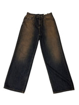 AUTUMN BROWN LONG WIDE DENIM PANTS