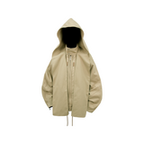 RELABEL Spatial Relations (Layered) Detachable Oversized Hood Multi-plane Batwing Sleeves Revamped Harrington Jacket