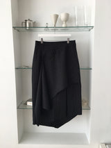  Three button drape skirt