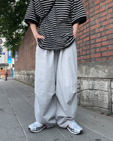 Needle pintuck balloon pants