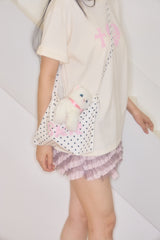 キリハートスカルボクシーTシャツ (CREAM)