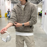 LMN St. 3 Button Alpaca Hooded Knitwear (3 colors)