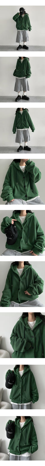 Chisen High density fleece side pintuck Bermuda pants