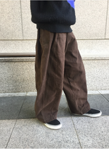 レイリーバルーン起毛コットンパンツ（2c）