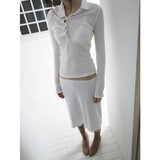 【MADE】pop stitch t, white