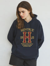 Heritage Overfit Hooded Sweatshirt_Navy