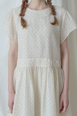 Audrey Dot Dress [Cream]