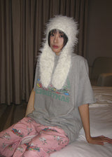 RABBIT FUR BEANIE