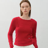 (T-6986)ESSENTIAL CASHMERE BUSTIER KNIT