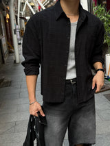 Mile cropped long-sleeve shirt