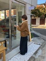 メルベックローロウデニムワイドブラッシュパンツ