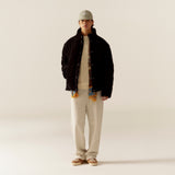 Stranger レギュラーフィットコーデュロイパファージャケット (Black)