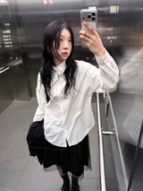 GLOSSY LOOSE SHIRT