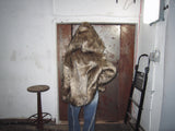 Hoodie fox fur-JK (Brown)