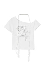ハート2Tシャツ (white)