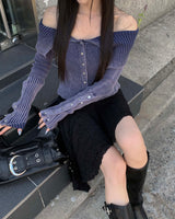 Button off knit