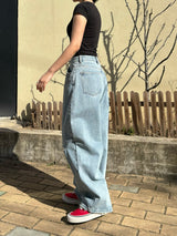 DESTROYED WIDE DENIM PANTS code 21006