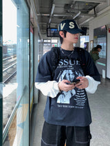 ISSUES Layered Over Long Sleeve T-Shirt 3C