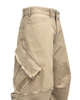 VTG BACK BOOTS CARGO SHORTS_BEIGE
