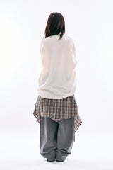 Club rabbit printed knit