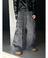 [Unisex] Dyeing string multi cargo pants(3color)