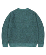 MIXED HAIRY KNIT CARDIGAN