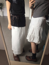 フリル刺繍レイヤードスカート (2color)