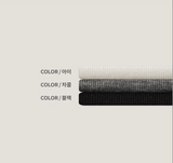 [MUSCLE FIT] Slit mock neck half knit(3color)