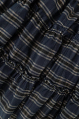 Witty frill skirt_check blue