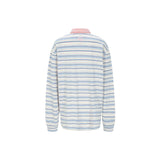 hibiscus stripe t-shirt blue 