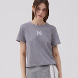 シルバーフォイルTシャツ Gray & Pink