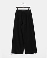 Leno incision fleece two-way wide pants