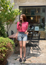 ヘーゼル パフ ショートスリーブ Tシャツ