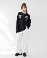 (UNISEX) Project Waffle Henley Long Sleeve