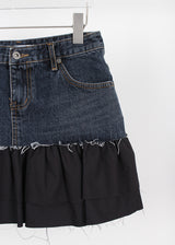 HALF DENIM CANCAN SKIRT