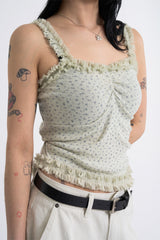 Floral Shirred Sleeveless