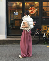 [BELLIDE MADE] スリットラインワイドトレーニングパンツ