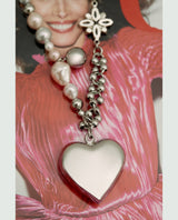 カーブハートネックレス / Carve heart necklace
