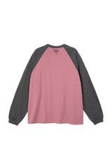 ラグランロングスリーブTシャツ_ダストピンク