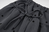 Mellow Dot Ribbon Volume Skirt