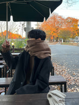 Troy Balmacaan Wool Coat - Black